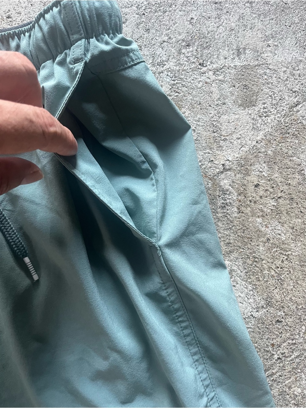 Free Fly Apparel Men's Teal Athletic Elastic-Waist Shorts - Picture 5 of 7